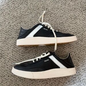 OluKai Women's Black and White Casual Sneakers